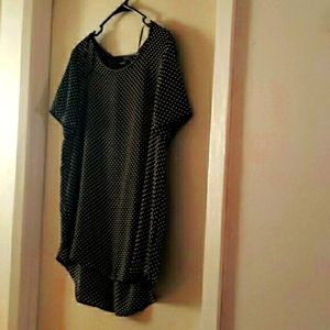 New blouse. Polka dots